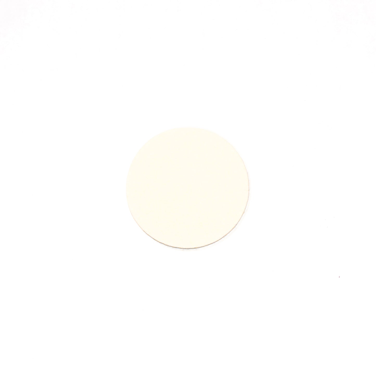 Round Coaster in 001 White, 10cm