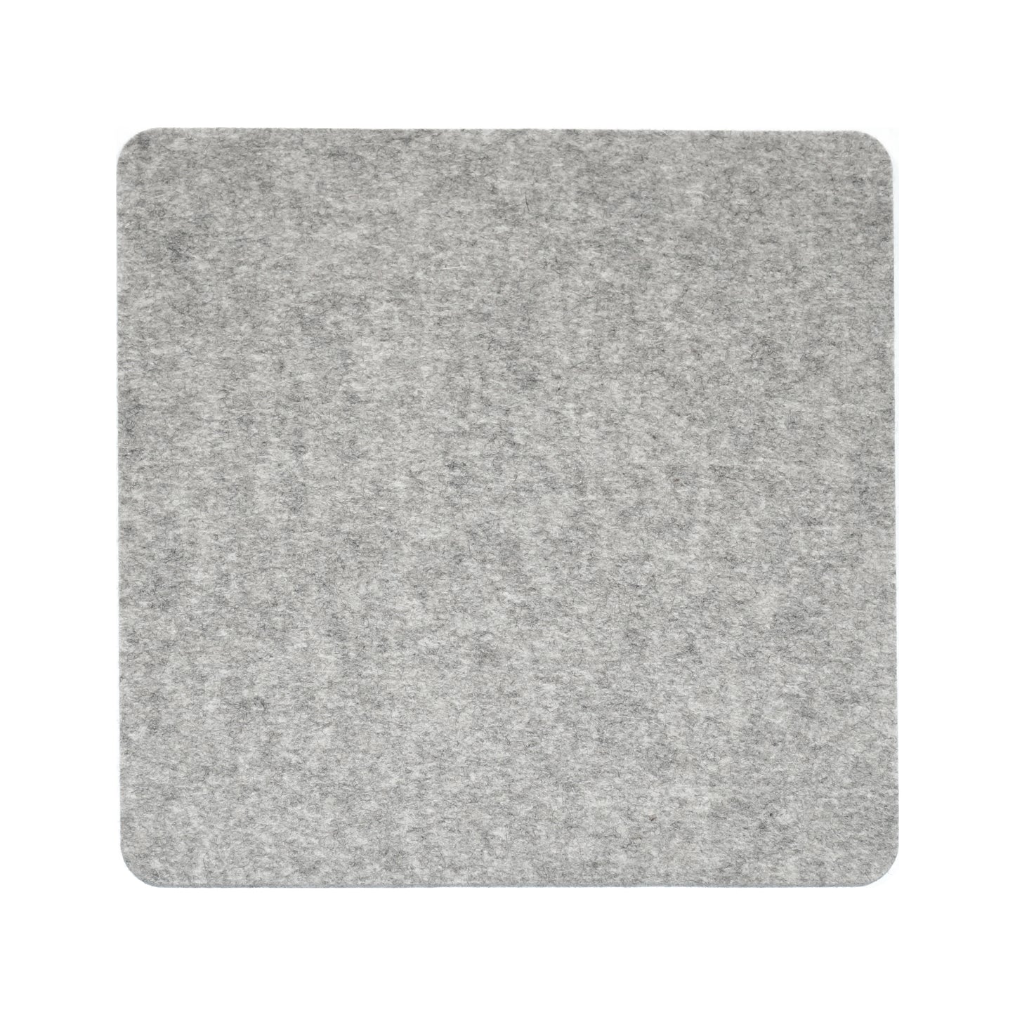 Round Edge Square Placemat in 011 Light Grey Melange